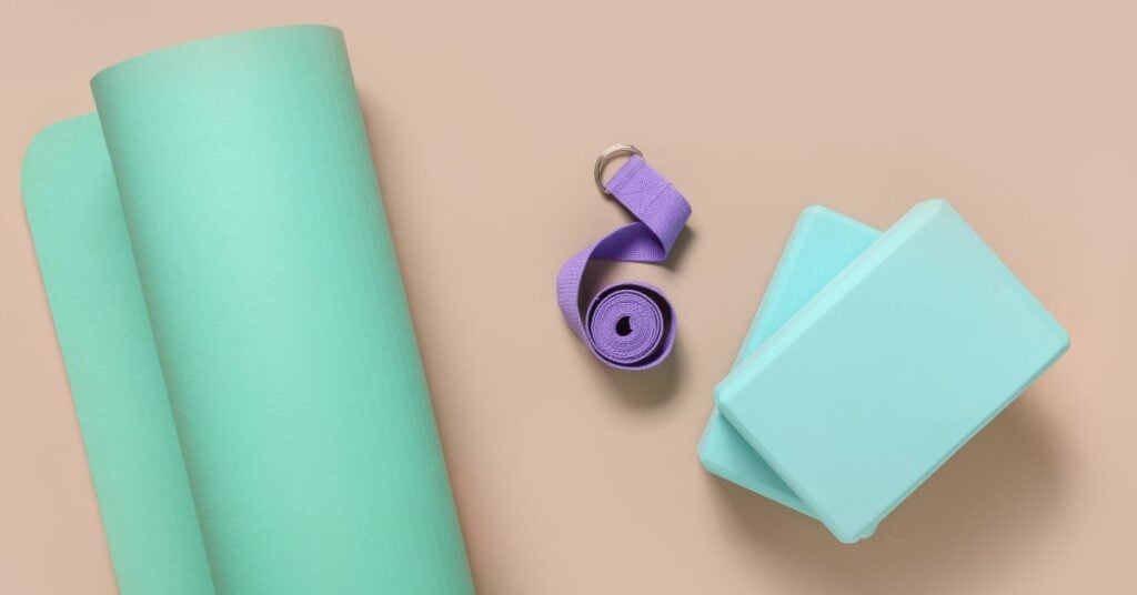 hatha Joga pomôcky: podložka, blog a pásky